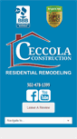 Mobile Screenshot of ceccolaconstruction.com