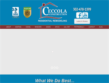 Tablet Screenshot of ceccolaconstruction.com